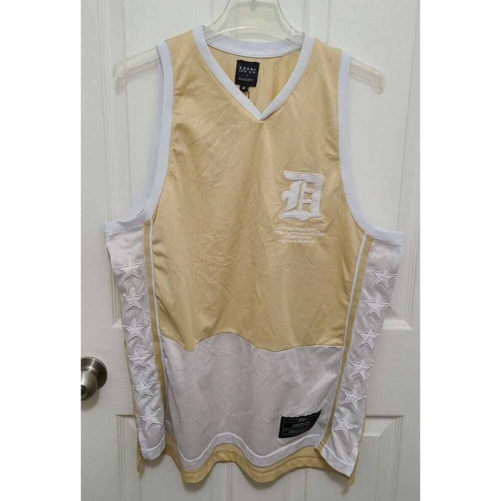 Official Boohoo MAN X Da Baby Limited Edition‎ Sleeveless Jersey Yellow/White M